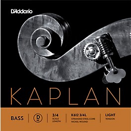 D'Addario Kaplan Series Double Bass D String 3/4 Size Medium D'Addario Kaplan Series Double Bass D String 3/4 Size Light