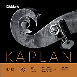 D'Addario Kaplan Series Double Bass A String 3/4 Size Light