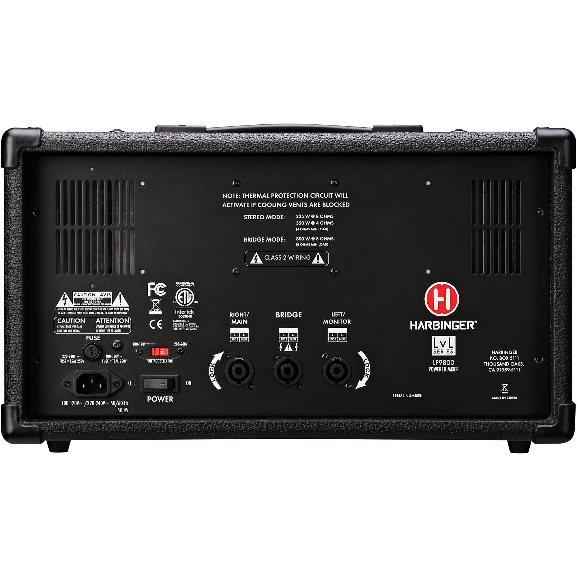 Open Box Harbinger LP9800 Powered Mixer | Guitar Center