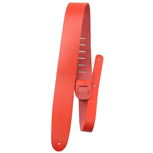 Perri's 2" Basic Leather Guitar Strap Red