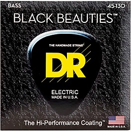 DR Strings BLACK BEAUTIES  Black Coated 5-String Bass Strings Medium (45-130)