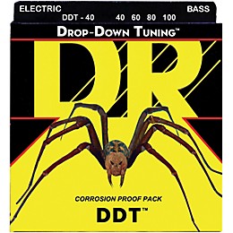 DR Strings Drop Down Tuning Lite 4-String Bass Strings (40-100)