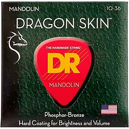 DR Strings Dragon Skin Clear Coated Mandolin Strings (10-14-24-36)