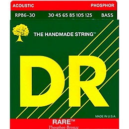 DR Strings RARE Phosphor Bronze 6-String Bass Strings Medium (30-125)