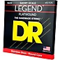 DR Strings LEGEND Flatwound Stainless Steel Bass Strings Short Scale (45-105)