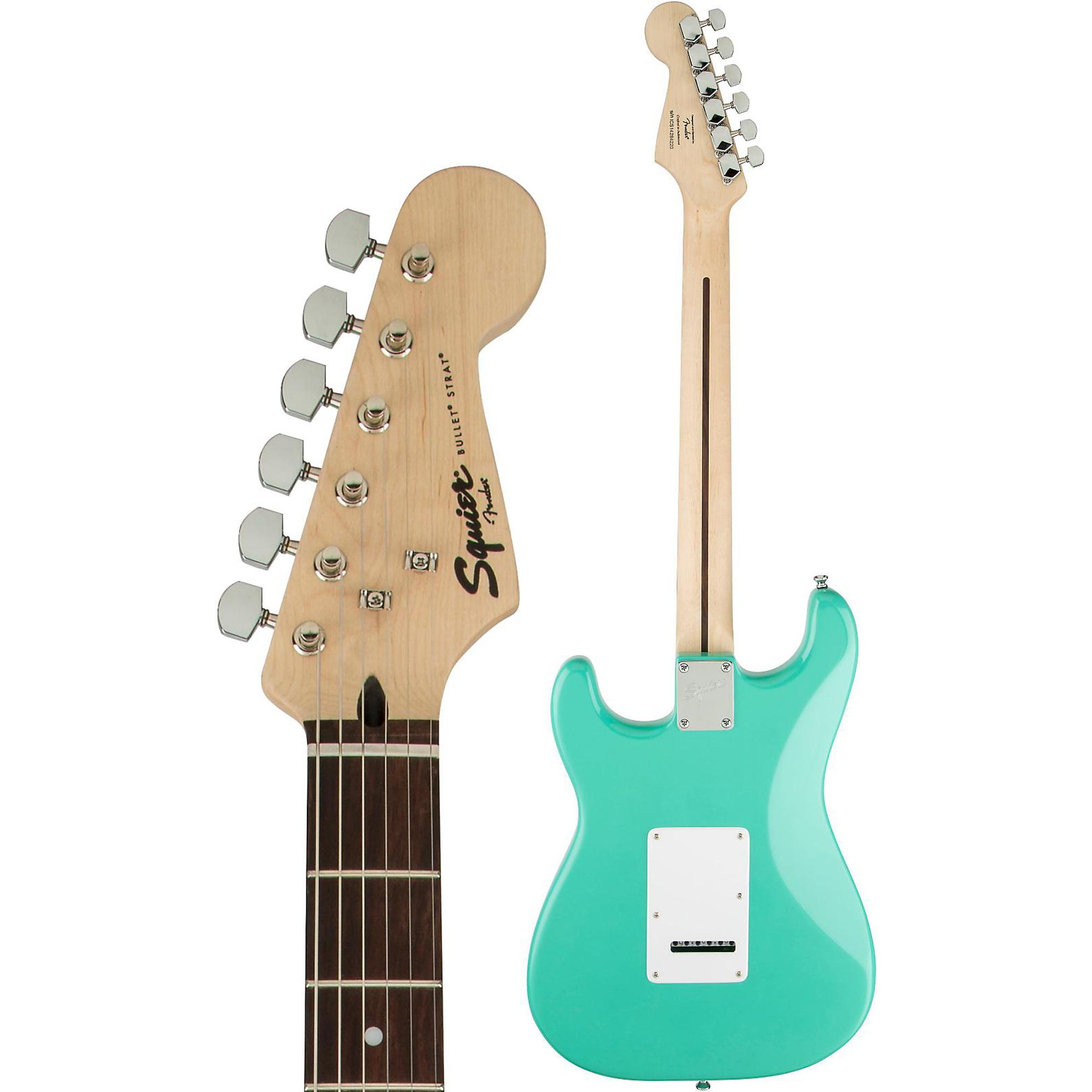 Squier Bullet Stratocaster SSS Electric Guitar with Tremolo Sea