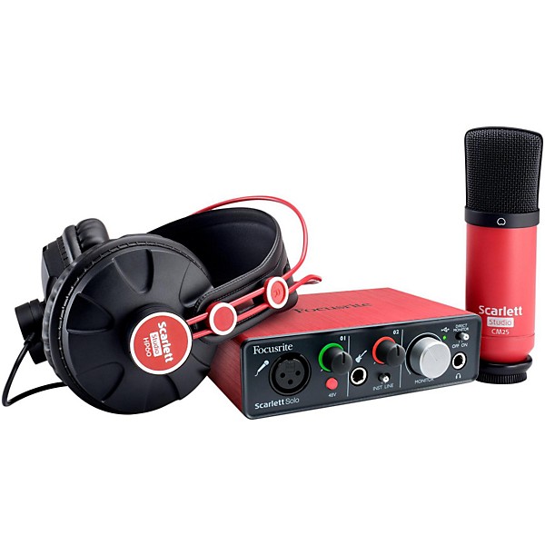 Open Box Focusrite Scarlett Solo Studio Pack Level 1