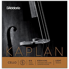 D'Addario Kaplan Series Cello C String 4/4 Size Heavy D'Addario Kaplan Series Cello C String 4/4 Size Light