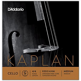 D'Addario Kaplan Series Cello G String 4/4 Size Light D'Addario Kaplan Series Cello G String 4/4 Size Medium