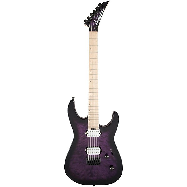 Open Box Jackson Pro Dinky DK2QM Electric Guitar Level 2 Transparent Purple Burst 190839236951