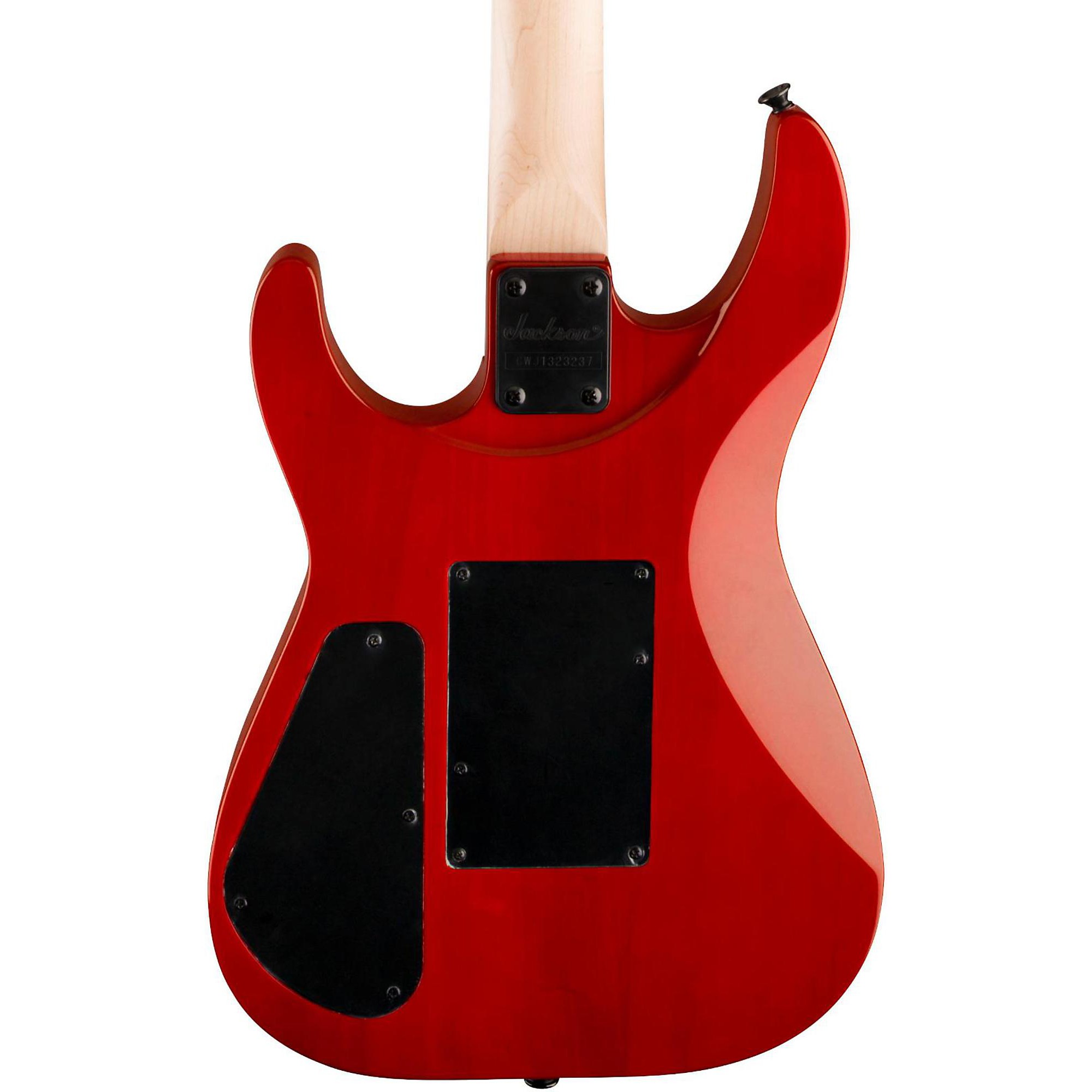Jackson JS34Q Dinky DKAM Electric Guitar Transparent Red
