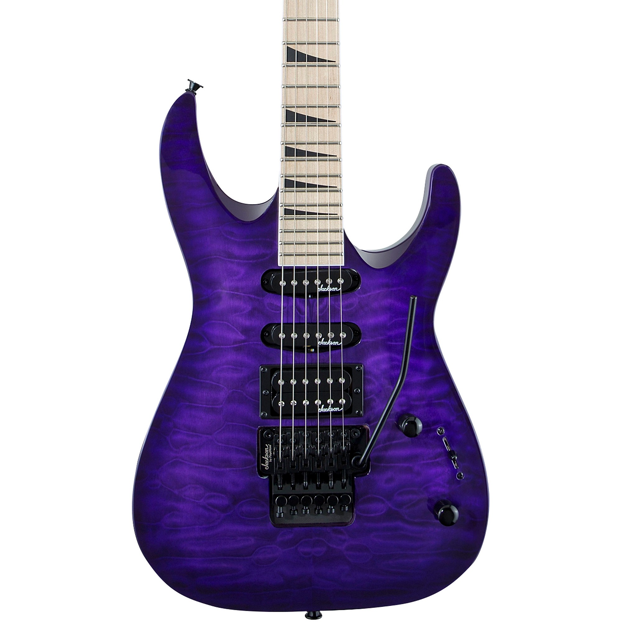 Groseramente soltero Rechazo Jackson JS34Q Dinky DKAM Electric Guitar Transparent Purple | Guitar Center