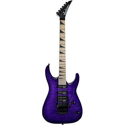Jackson Js34q Dinky Dkam Electric Guitar Transparent Purple for sale