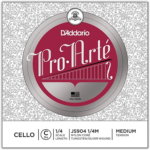 D'Addario Pro-Arte Series Cello C String 1/4 Size