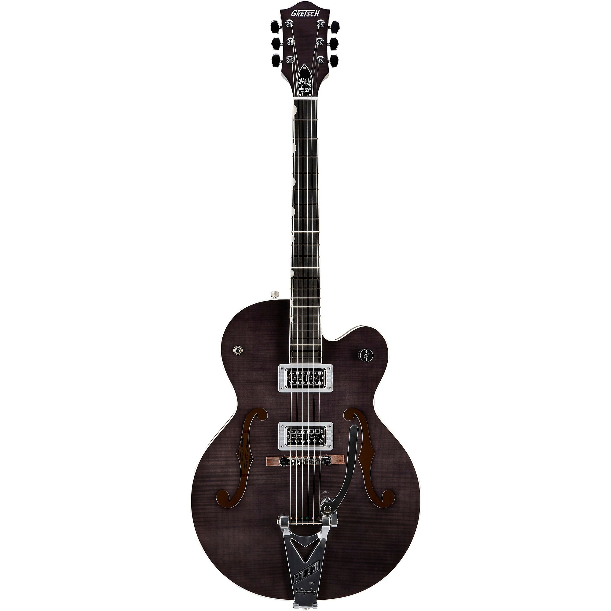 Platinum Gretsch Guitars G6120SH Brian Setzer Hot Rod Flame Platinum Gretsch Guitars G6120SH Brian Setzer Hot Rod Flame