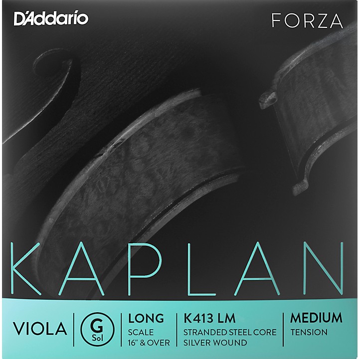 D'Addario Kaplan Series Viola G String 16+ Long Scale Medium Guitar