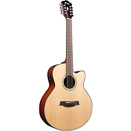 Ibanez AEL108TD-NT 8-String (Double E&B) Acoustic-Electric Guitar