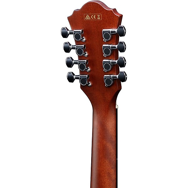 Ibanez AEL108TD-NT 8-String (Double E&B) Acoustic-Electric