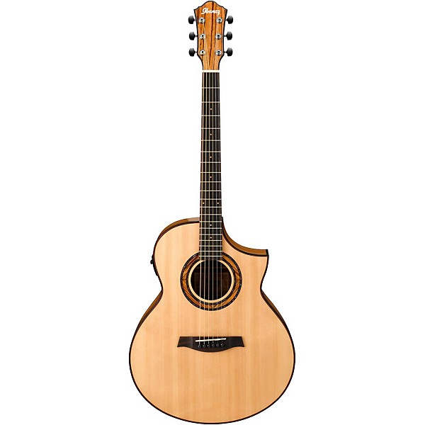 Open Box Ibanez Exotic Wood AEW23ZW-NT Acoustic-Electric Guitar