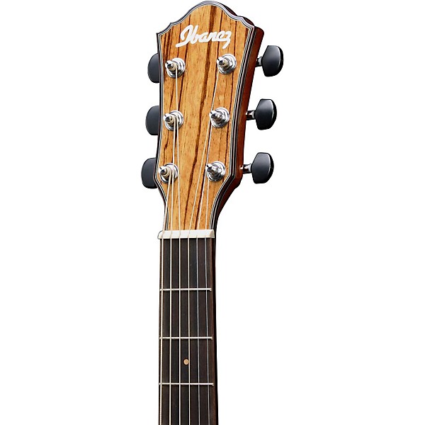 Open Box Ibanez Exotic Wood AEW23ZW-NT Acoustic-Electric Guitar