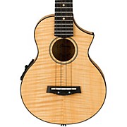 Ibanez Uew12e Flame Maple Concert Ukulele Natural for sale