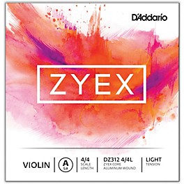 D'Addario Zyex Series Violin A String 4/4 Size Light Aluminum