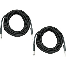Musician's Gear Braided Instrument Cable 1/4", 30 Ft. 2-Pack Black