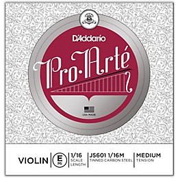 D'Addario Pro-Arte Series Violin E String 1/16 Size
