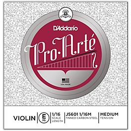 D'Addario Pro-Arte Series Violin E String 1/16 Size