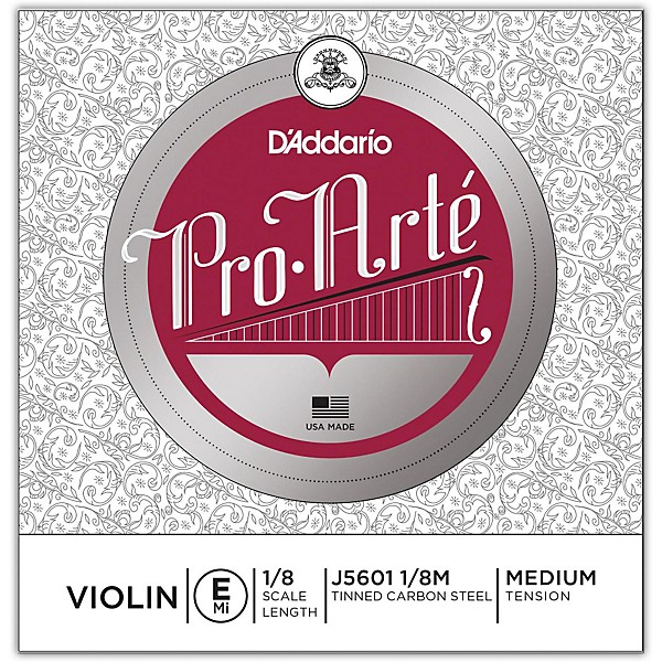 D'Addario Pro-Arte Series Violin E String 1/8 Size