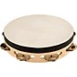Sound Percussion Labs Baja Percussion Single Row Tambourine with Steel Jingles 8 in. Natural thumbnail