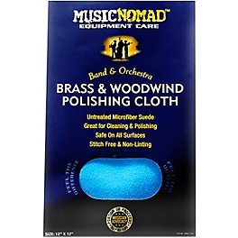 Music Nomad Brass & Woodwind Untreated Microfiber Polishing Cloth 12 x 12 in.