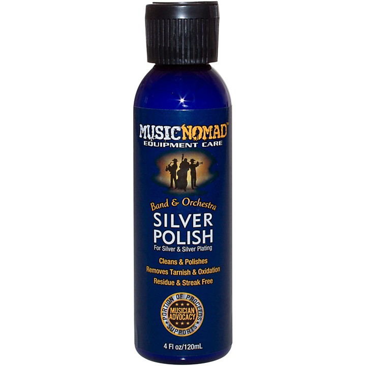 Music Nomad Silver Polish for Silver & Silver Plated Instruments 4oz
