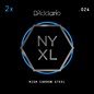 D'Addario NYXL1252 Jazz Light Electric Guitar Strings Custom 2-Pack (12-52)