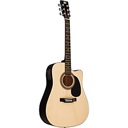 Rogue RA-090 Dreadnought Cutaway Acoustic-Electric Guitar Natural