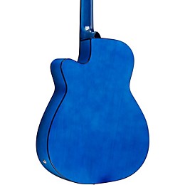 Open Box Rogue RA-090 Concert Cutaway Acoustic-Electric Guitar Level 2 Blue Burst 190839589637