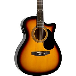 Rogue RA-090 Concert Cutaway Acoustic-Electric Guitar Natural Rogue RA-090 Concert Cutaway Acoustic-Electric Guitar Sunburst