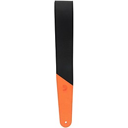 D'Addario Planet Waves 2.5" Leather Guitar Strap, Colored Ends, by D'Addario Orange