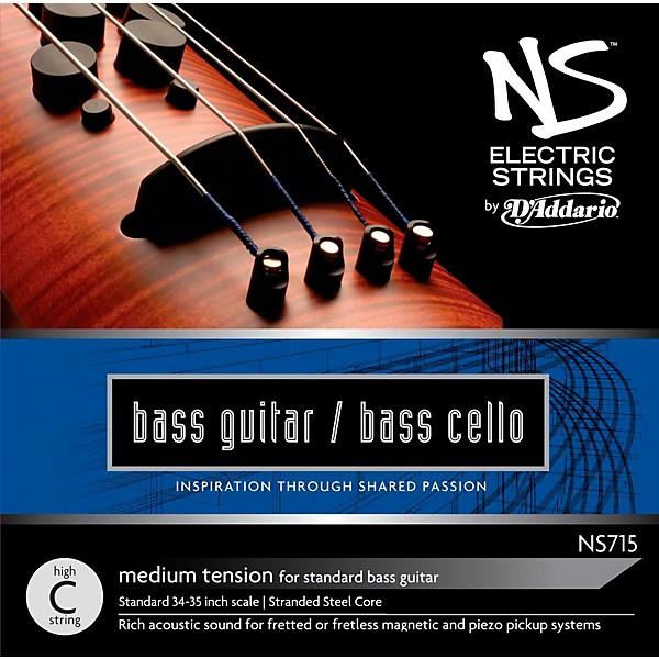 D'Addario NS Electric Bass Cello / Electric Bass High C String