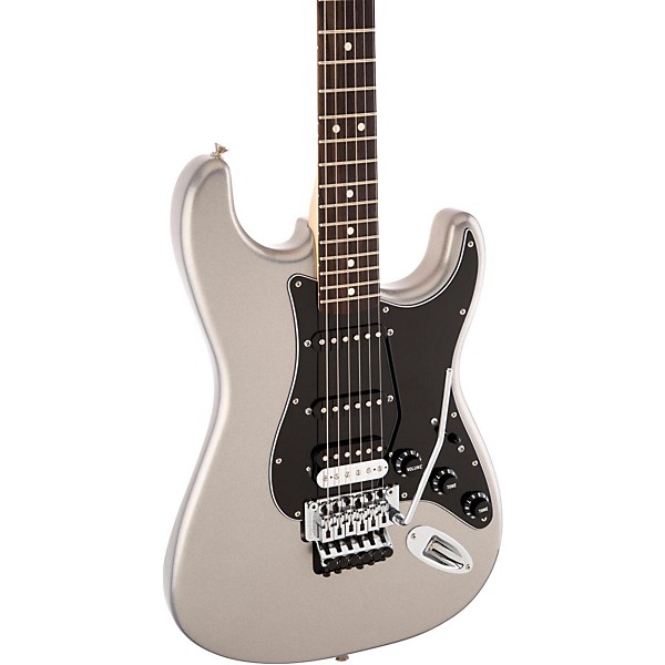 Open Box Fender Standard Stratocaster w/Floyd Rose HSS Rosewood Fingerboard Electric Guitar Level 2 Ghost Silver 888366008508
