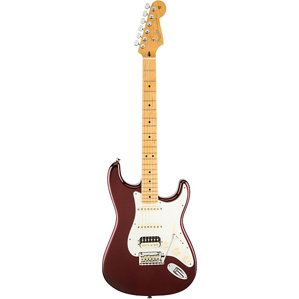 Fender American Standard Stratocaster HSS Shawbucker Maple Fingerboard Electric Guitar Bordeaux Metallic