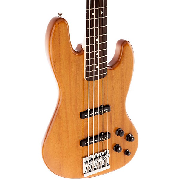 Open Box Fender Deluxe Active Jazz Bass V Okume Rosewood Fingerboard Electric Bass Guitar Level 2 Natural 190839071231