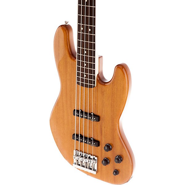 Open Box Fender Deluxe Active Jazz Bass V Okume Rosewood Fingerboard Electric Bass Guitar Level 2 Natural 190839120250