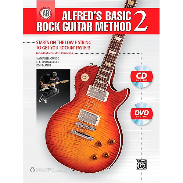 Alfred Alfred's Basic Rock Guitar Method 2 Book, CD & DVD
