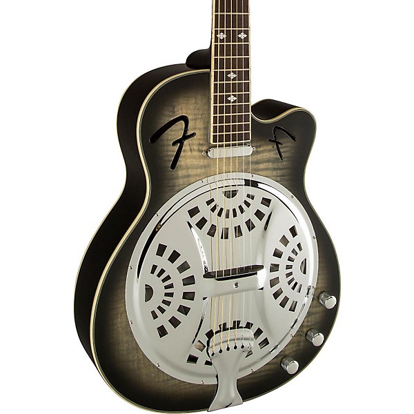 Open Box Fender Roosevelt CE Cutaway Resonator Acoustic-Electric Guitar ...