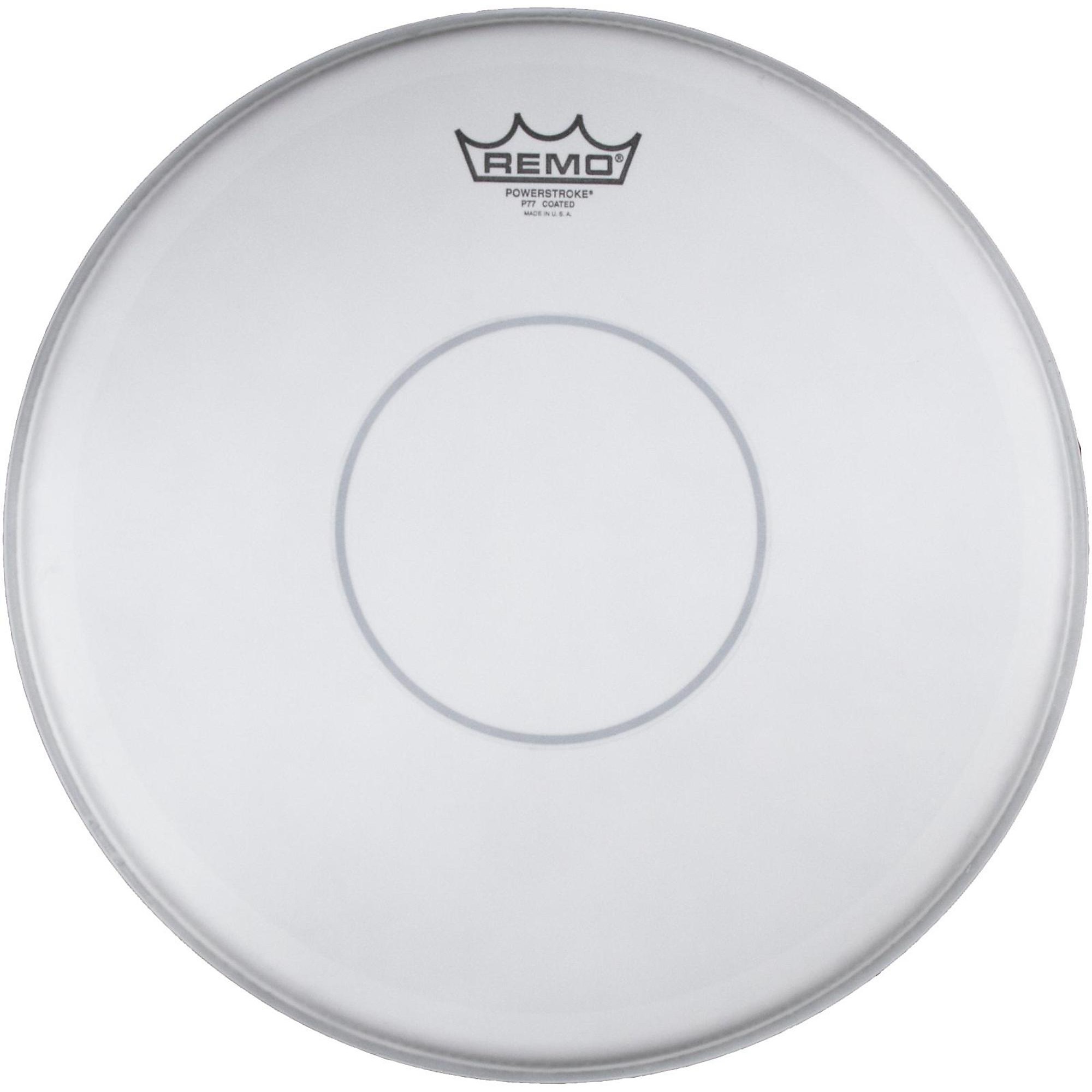 Remo Powerstroke 77 Coated Clear Dot Drum Head - 14 in. Coated