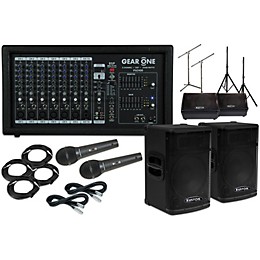 Kustom PA KPX115 15" Speaker with PA2400 12" Monitor Package