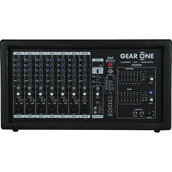 Kustom PA KPX115 15" Speaker with PA2400 12" Monitor Package