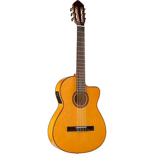 Open Box Lucero LFB250Sce Spruce/Cypress Thinline Acoustic-Electric Classical Guitar Level 2 Natural 197881103453