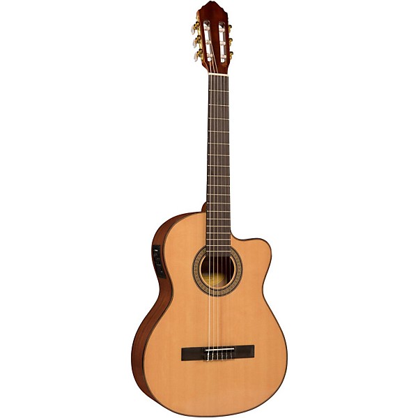 Open Box Lucero LC150Sce Spruce/Sapele Cutaway Acoustic-Electric Classical Guitar Level 2 Natural 194744050817